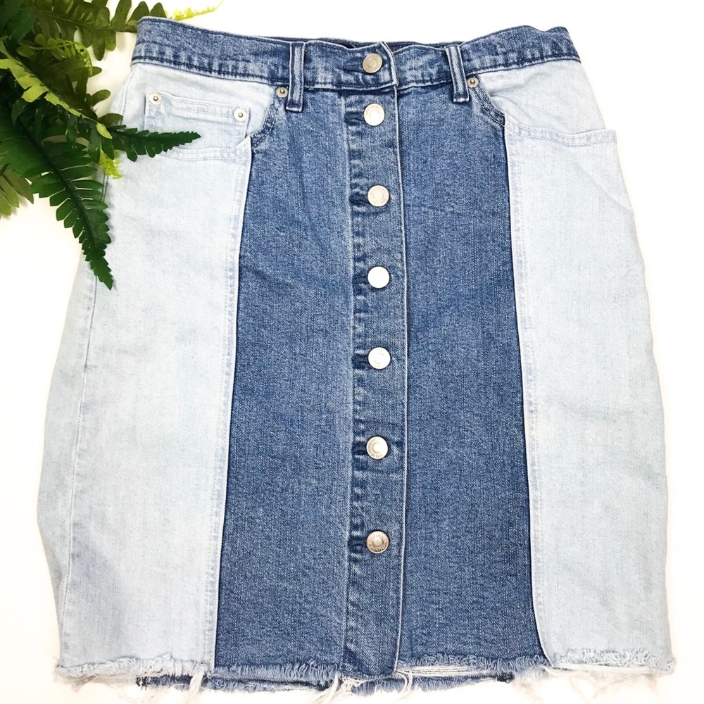 Gap Denim Button Skirt